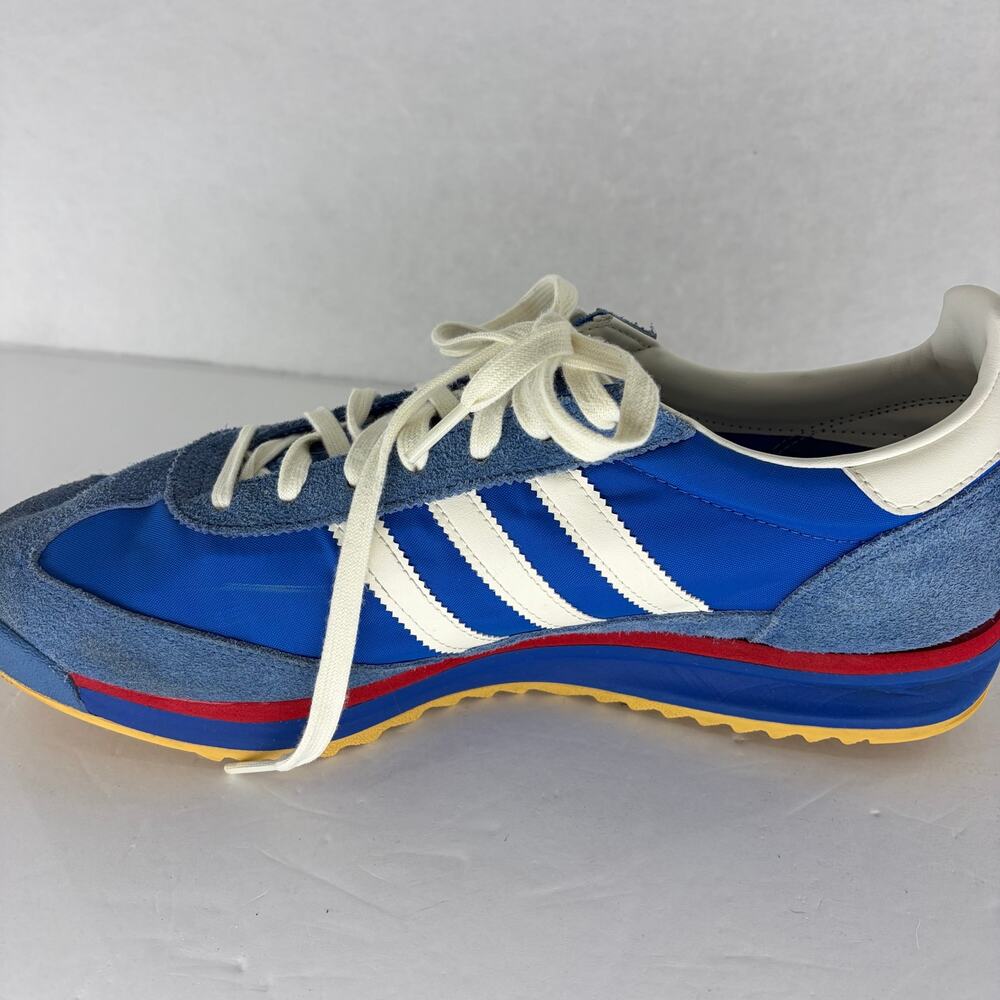 Adidas SL 72 RS Blue Scarlet White Red Gum Originals Retro Sz 12 - Picture 11 of 15
